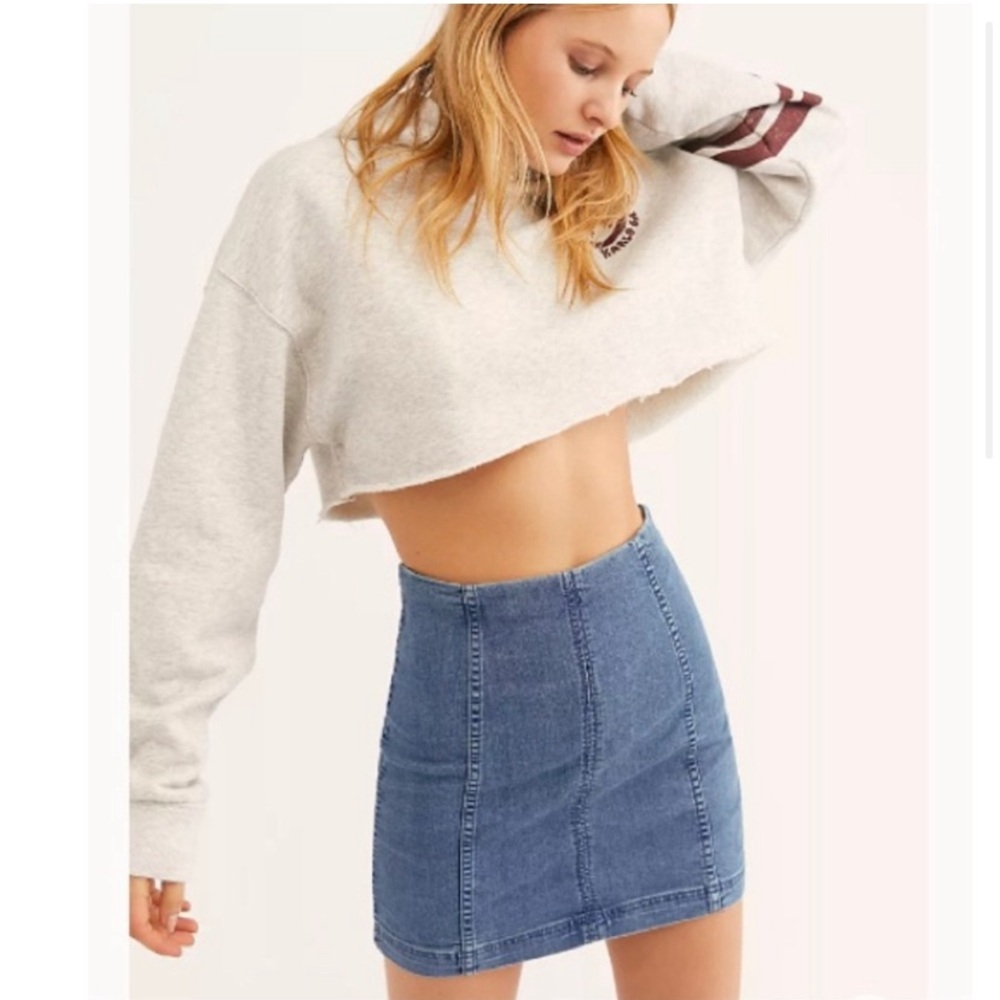 Free People Denim Skirt